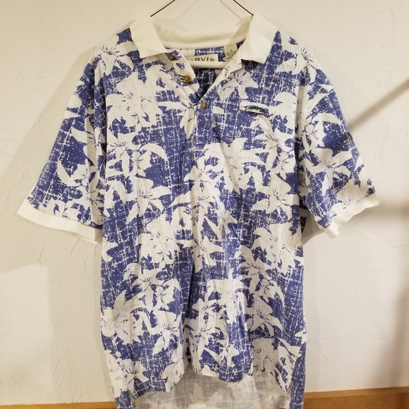 Orvis Other - Orvis Short Sleeve Hawaiian Polo Shirt Size M EUC